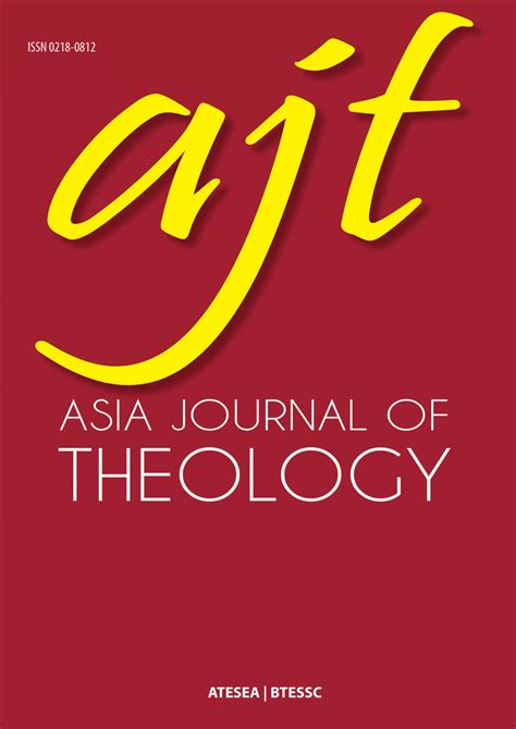 Asia Journal Theology.